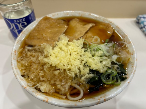 「ねこそば460円+ワンカップ390円」@麺処 盛盛の写真