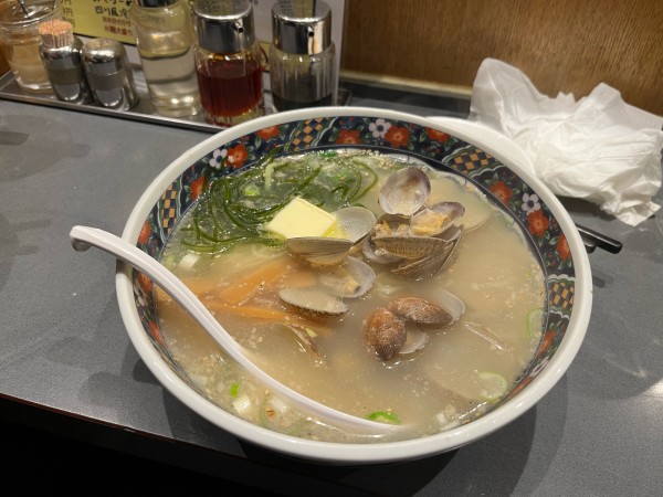 「あさりラーメン」@らーめん 松富の写真