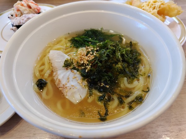 「炙り真鯛の塩ラーメン」@かっぱ寿司 諏訪インター店の写真