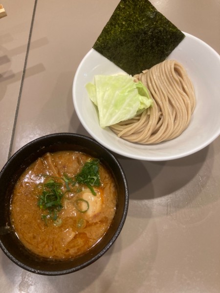 「海老つけめん味玉　麺少なめ角切りメンマサービス」@つけ麺 五ノ神製作所の写真