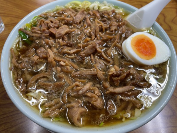 「ラーメンもつW1000円」@さくらい食堂の写真