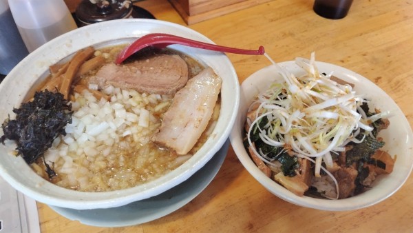 「令6-1-17燕三条ラーメンミニチャーシュー丼セット(1290円」@パワー軒の写真