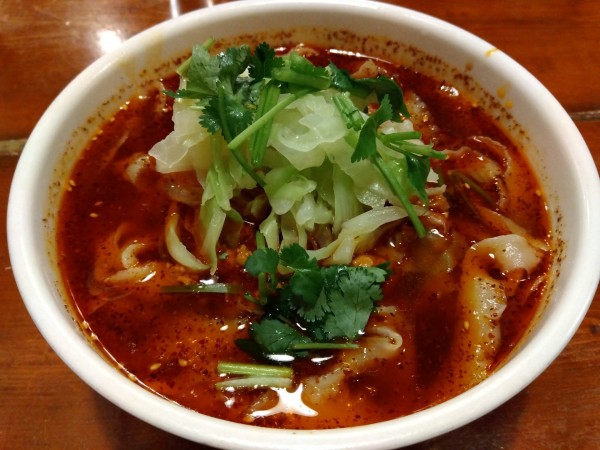 「サンラー刀削麺」@刀削麺の王様 茅場町店の写真