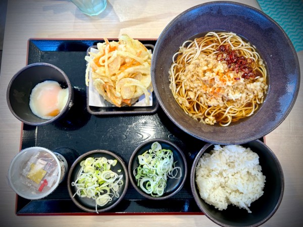 「朝そば納豆(480¥)」@ゆで太郎 谷田部店の写真