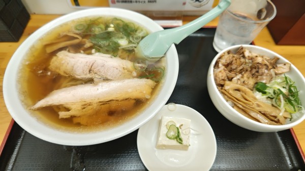 「ランチセット（Bセット）」@青竹手打ちラーメン  麺屋 貴の写真