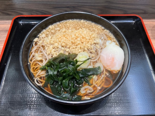 「朝そば(温かいたぬきそば)」@名代 富士そば 門前仲町店の写真