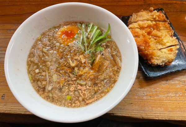 「鶏天ラーメン」@中華蕎麦 りんすず食堂の写真