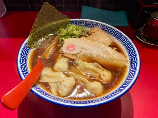 「アサヒスーパードライ→醤油ワンタン麺」@風は南からの写真