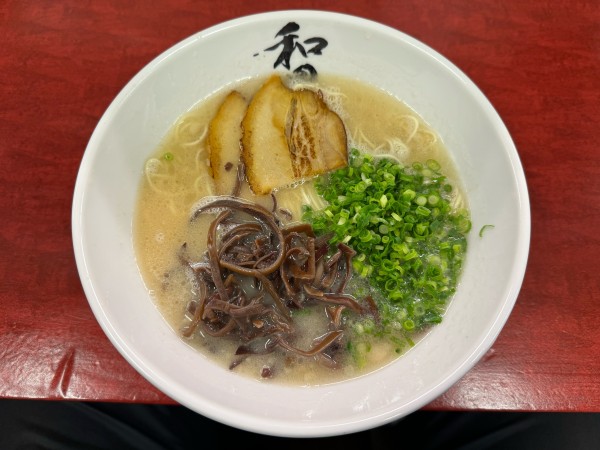 「あぐー豚らーめん　850円」@和田党 広島駅前の写真