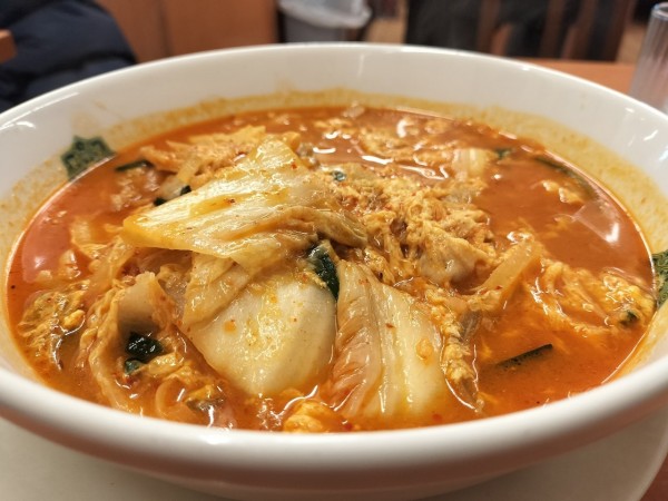 「チゲ味噌ラーメン」@日高屋 御徒町南口店の写真