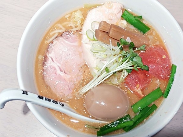 「味噌ラーメン＋味玉」@自家製麺 甚の写真
