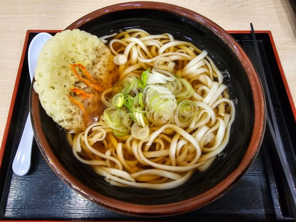 「天ぷらうどん　540円」@そば処の写真