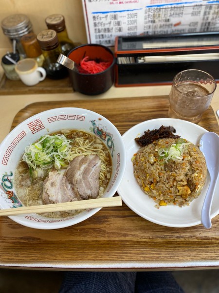 「福山ラーメン炒飯定食」@八十吉の写真