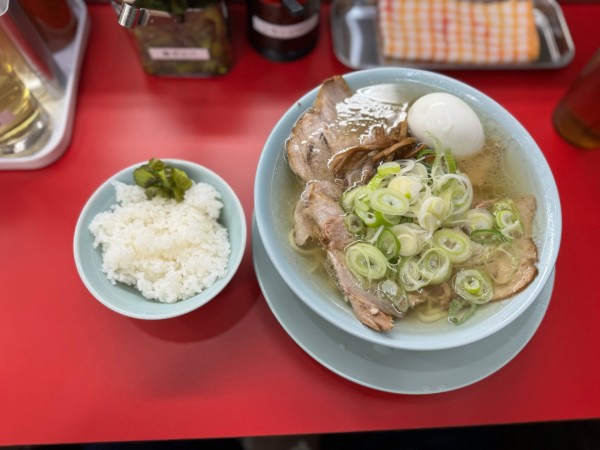 「中華そば(塩変更)750円＋無料めし.チラシ無料茹で卵」@中華そば専門 邦ちゃん 新小岩店の写真