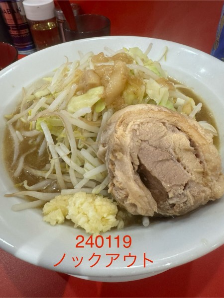 「ラーメン＋節玉　950+120」@ラーメン ノックアウトの写真