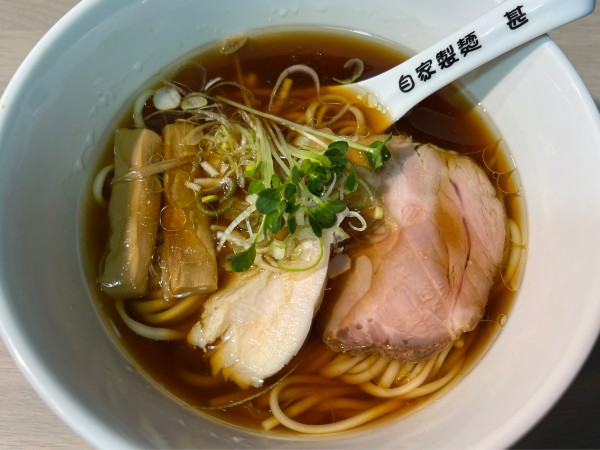 「正油ラーメン」@自家製麺 甚の写真