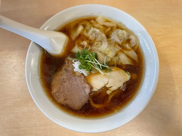 「海老ワンタン(醤油)¥1,050」@手打ち麺処 好き酒師の写真