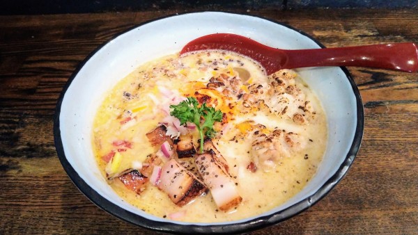 「【限定】白子のカルボナーラーメン」@麺場voyageの写真