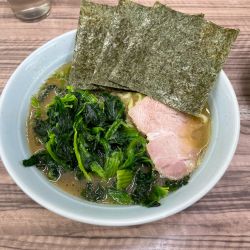 ラーメン並+ほうれん草