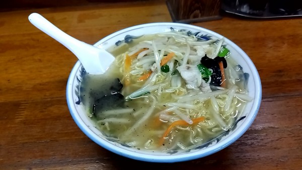 「塩タンメン（７００円）」@食堂あけぼのの写真