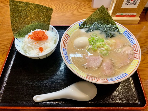 「ようらセット（まるとんラーメン&明太ごはん）1,100円+ネギ付」@ようら 本店の写真