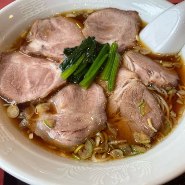 「チャーシューメン 餃子セット 1,100円」@まつざとの写真