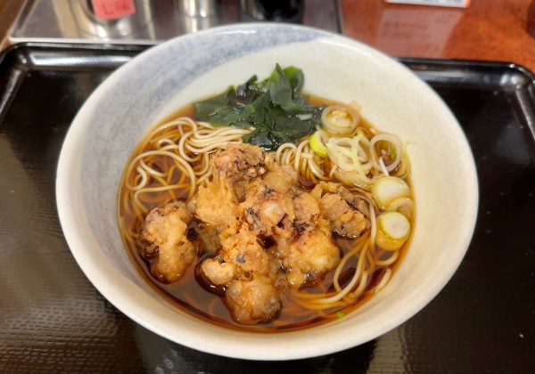 「げそ天そば(560円)」@信州生そば みのがさ 神田和泉町店の写真