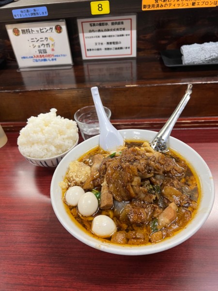 「スタ満そば(¥900)+まさお(¥50)+ライス(¥100)」@元祖スタミナ満点らーめん すず鬼の写真