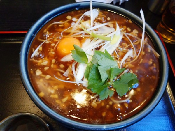 「納豆あんかけ（980円）」@そば処 ゆう月 大森駅前店の写真