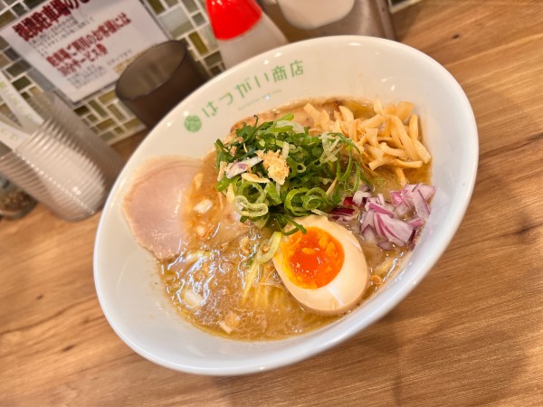 「【限定】コッテリねぎ塩そば」@はつがい商店の写真