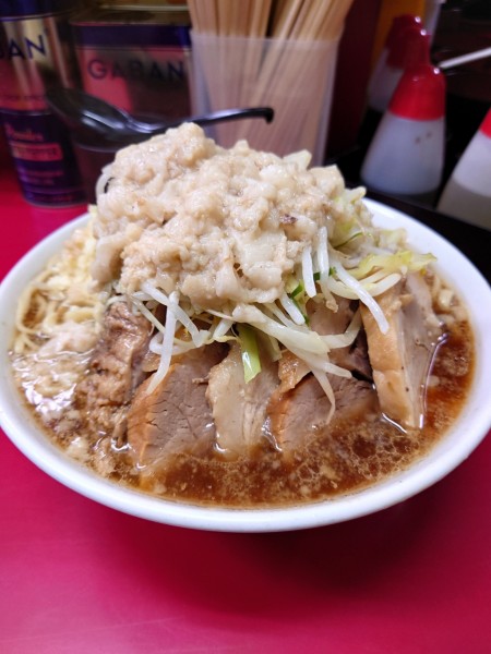 「大豚  ニンニク  アブラ」@ラーメン二郎 中山駅前店の写真