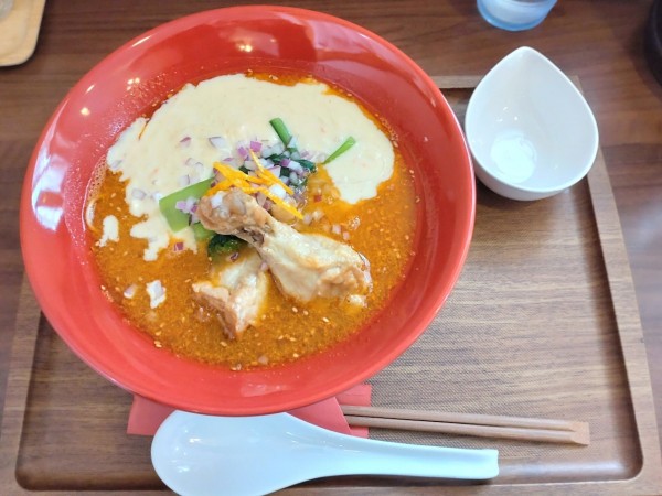 「1月限定　カニクリーム味噌らーめん細麺」@らーめん旬彩の写真