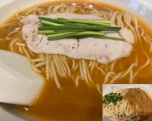 「オマール海老そば+オマール海老味噌和え玉」@麺庵 利休の写真