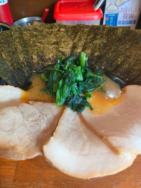 「チャーシュー麺　海苔　ライス」@末廣家の写真