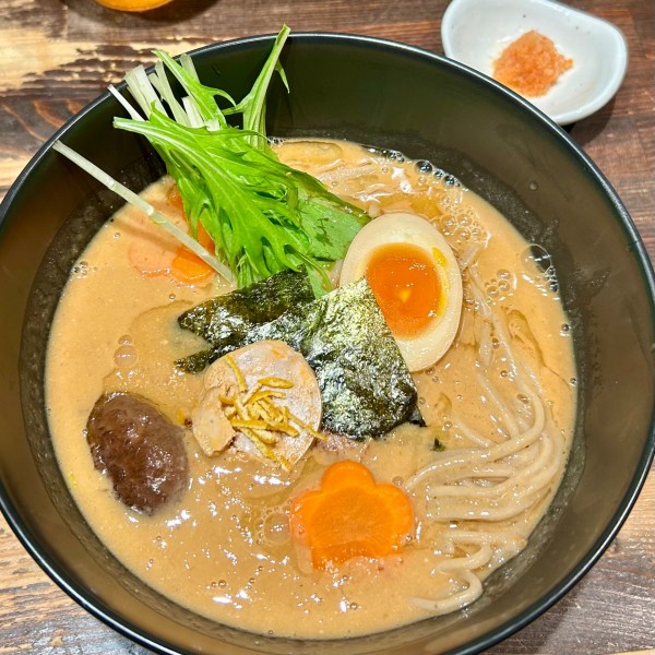 「【R.W.茨城2024メモリアル限定第１弾】濃厚あん肝味噌」@麺や 蒼 AOIの写真