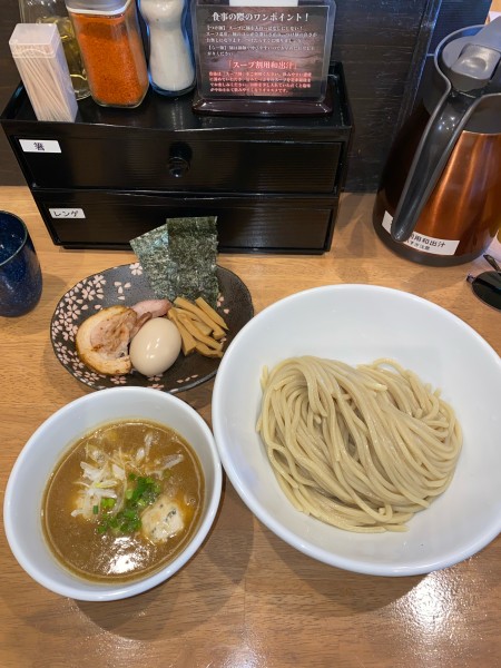 「濃厚鶏魚介つけ麺大盛湯咲盛り¥1,330円(限定)」@麺処 湯咲の写真