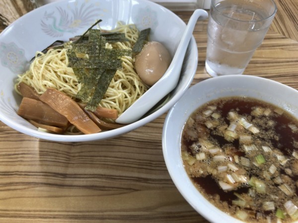 「つけ麺（大）＋味付け玉子」@中華そば たまやの写真