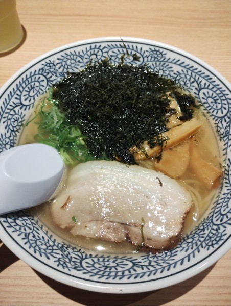 「磯海あおさ塩ラーメン」@丸源ラーメン 前橋天川原店の写真