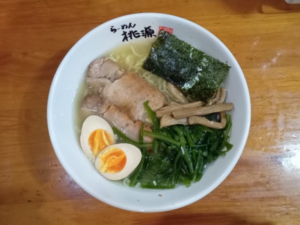 「しお＋クキワカメ」@らーめん 桃源の写真