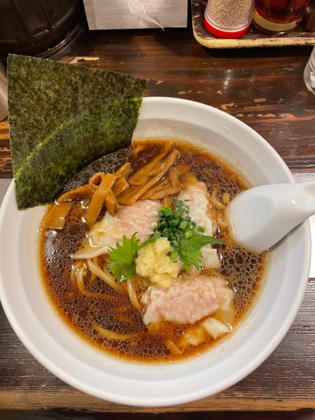 「生姜のワンタン麺」@麺や多久味の写真