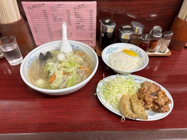 「ラーメンセット」@ラーメン日本一の写真