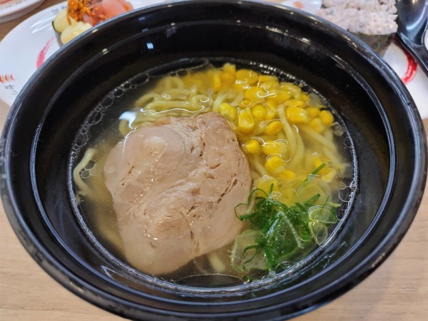 「鯛スープの塩ラーメン」@かっぱ寿司 下諏訪店の写真