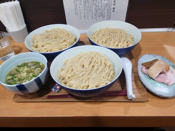 「塩つけ麺大盛り✖️８」@らーめん亭 ひなり竜王の写真