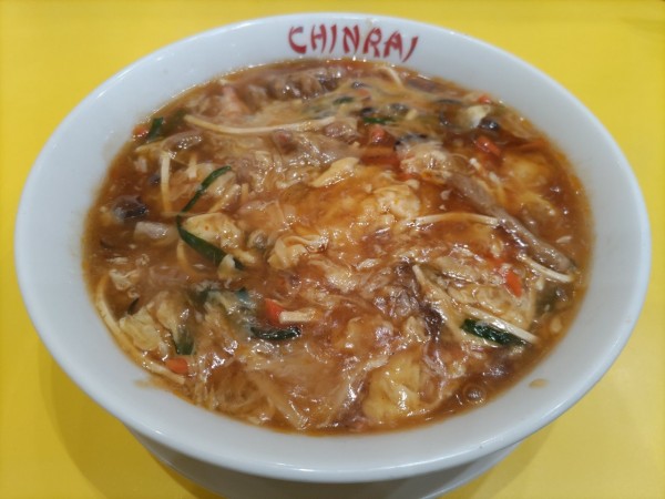 「旨辛玉子とじ麺」@珍來 柏東口店の写真