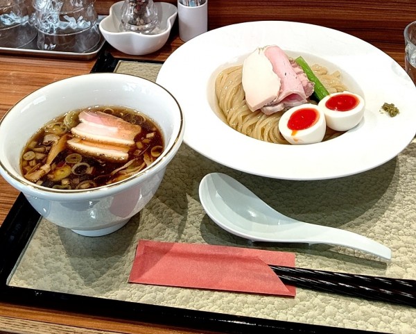 「特選醤油つけ麺1450円」@彩とりの写真