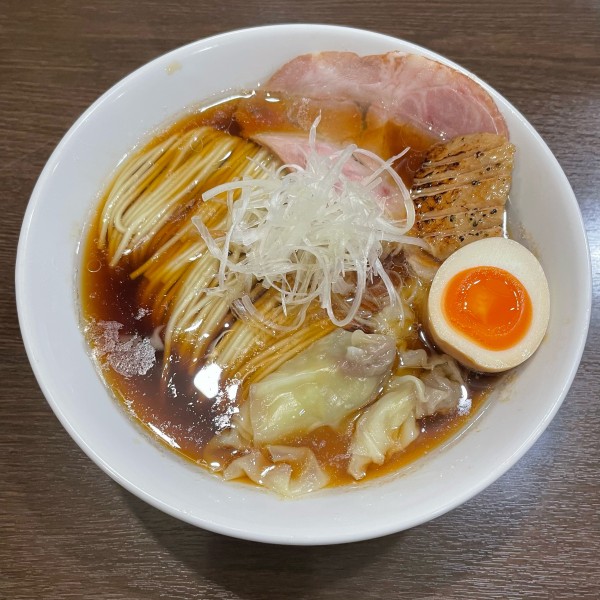 「鴨そば醤油+ 鴨和えそば  ￥1050+￥350」@中華そばイデタの写真