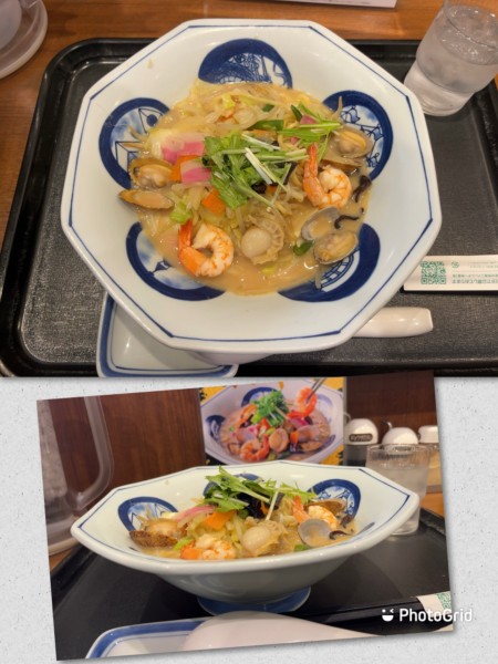 「【期間限定】海鮮ちゃんぽん」@長崎ちゃんぽん リンガーハット 葛飾新宿店の写真