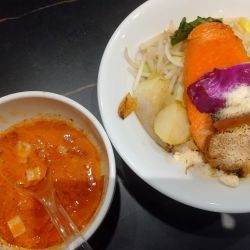 【限定】トマトつけ麺+味玉(¥1,200+クーポン)