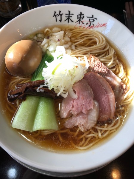 「味玉醤油そば」@竹末東京プレミアムの写真