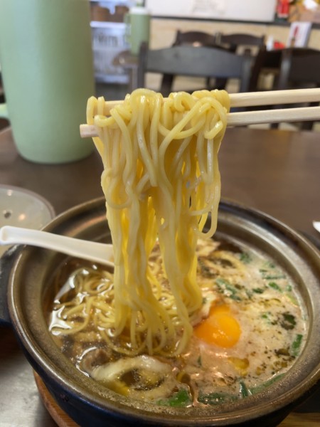 「鍋焼きラーメン並」@すさき駅前食堂の写真